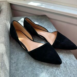 J. Crew Black Stylish Suede Women's Flats | size 9
